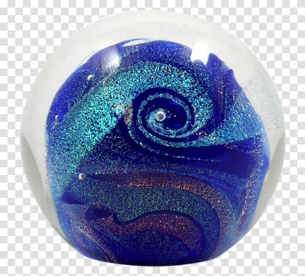 Glass Eye Studio Celestial Paperweight Northern Lights Bead, Sphere, Spiral, Ornament Transparent Png