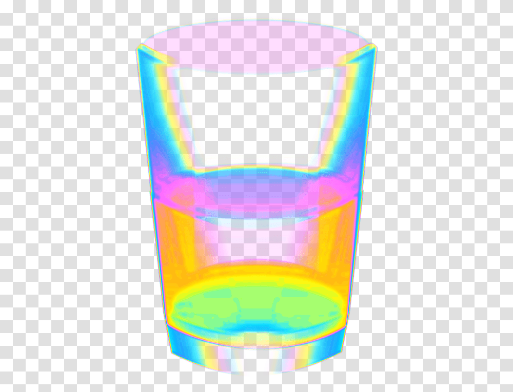 Glass Holographic Holo Rainbow Drink Pint Glass, Light, Jar Transparent Png