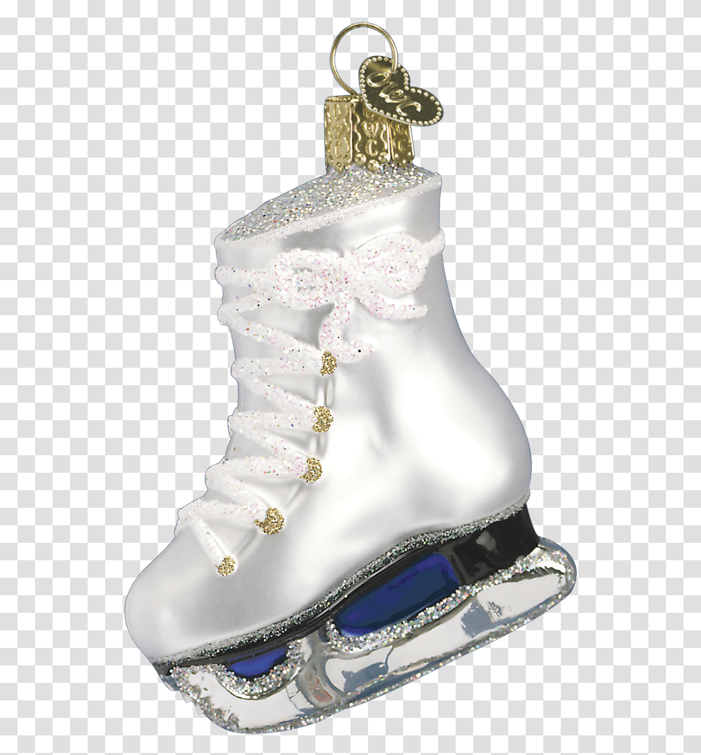 Glass Ice Skate Ornament, Apparel, Wedding Cake, Dessert Transparent Png