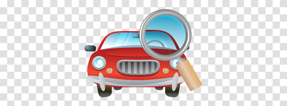 Glass Magnifier Transport Transportation Vehicle Icon Car, Automobile, Bumper, Sedan, Mirror Transparent Png