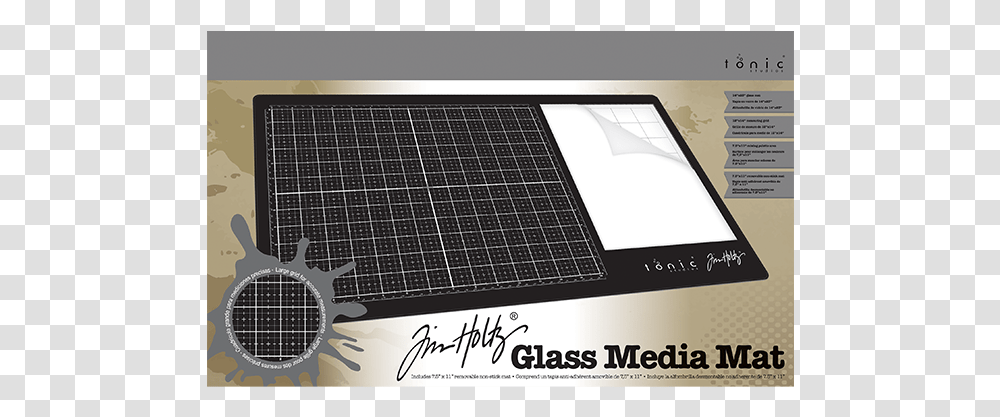 Glass Media Mat Tim Holtz, Solar Panels, Screen, Electronics, Indoors Transparent Png