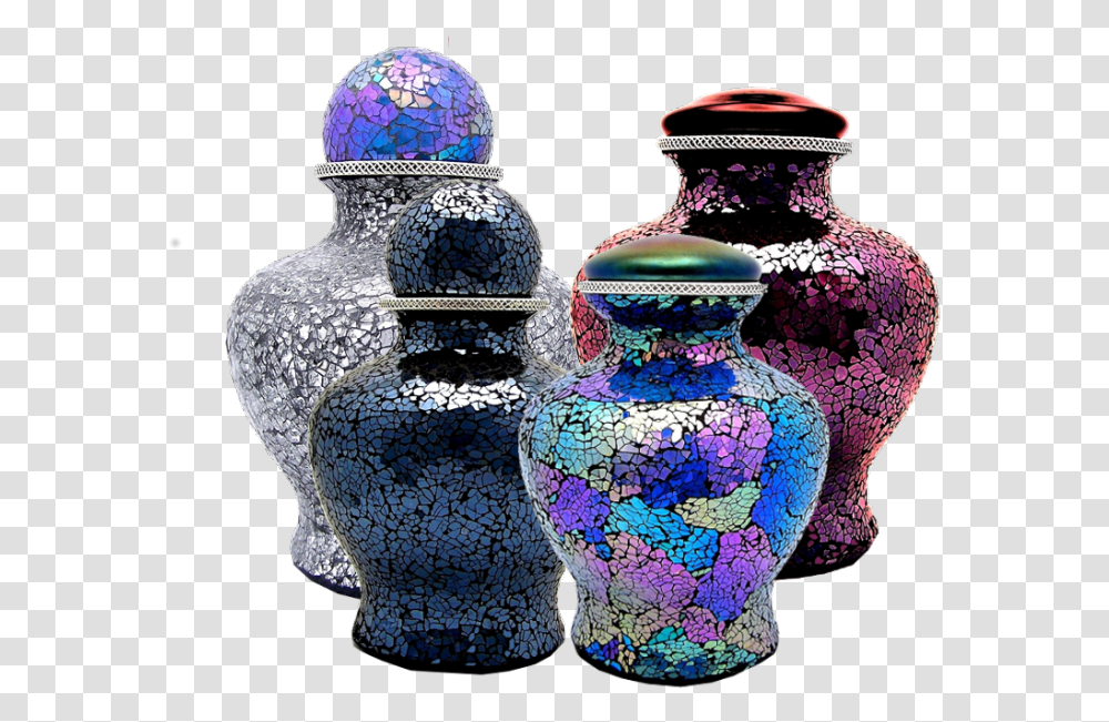 Glass Mosaic Ashes Urn, Jar, Pottery, Vase, Porcelain Transparent Png