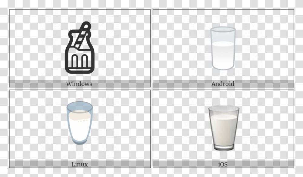 Glass Of Milk On Various Operating Systems Pint Glass, Beverage, Drink, Dairy, Cup Transparent Png