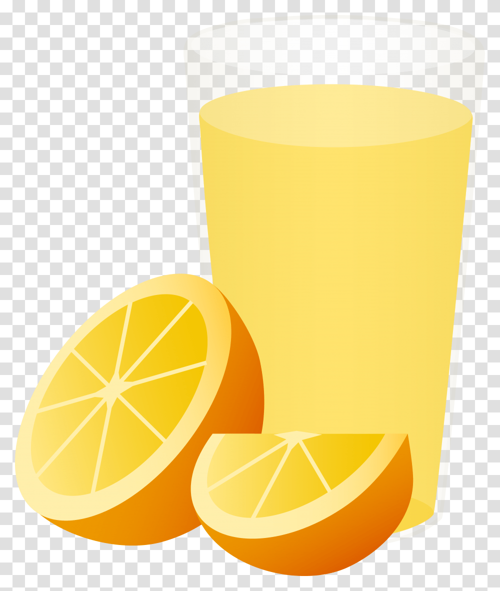 Glass Of Orange Juice With Sliced Fruit, Beverage, Drink, Lamp Transparent Png