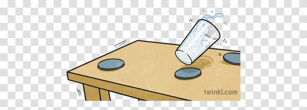 Glass Of Water Falling Illustration Twinkl Glass Of Water Falling Cartoon, Mouse, Cooktop, Table, Furniture Transparent Png