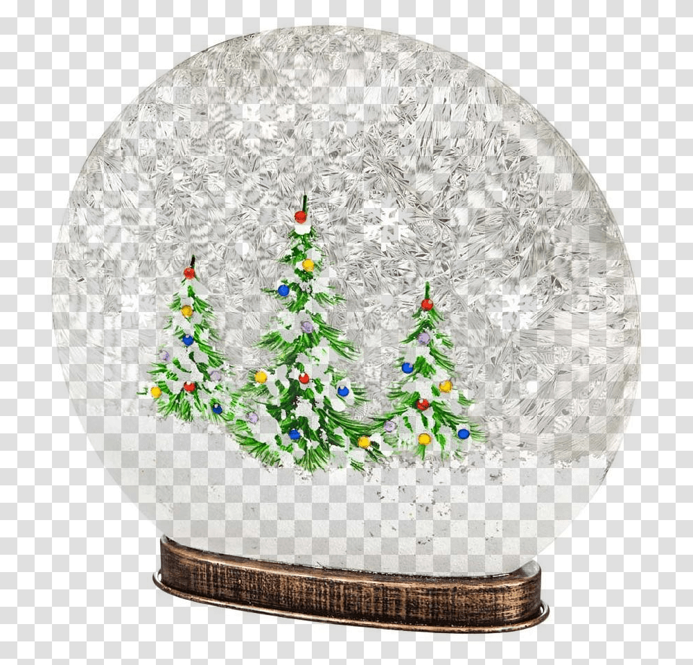 Glass Painted Disc Snow GlobeClass Christmas Tree, Accessories, Accessory, Gemstone, Jewelry Transparent Png