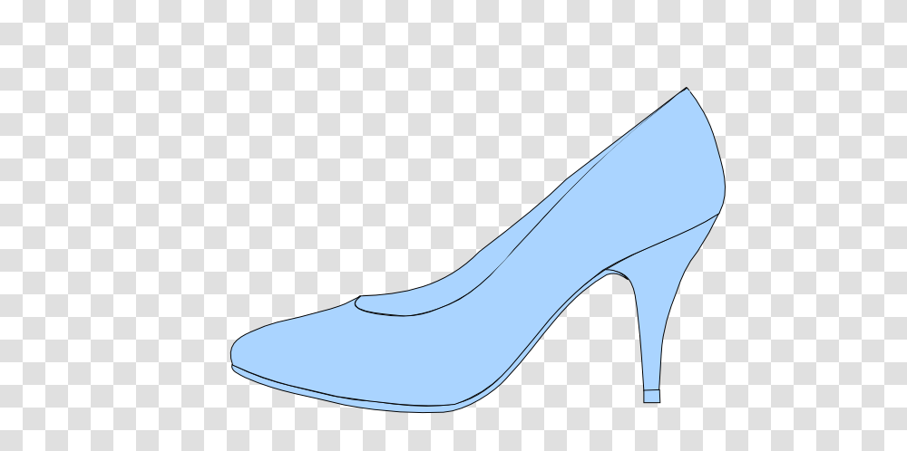 Glass Slipper Clipart Silhouette, Apparel, Shoe, Footwear Transparent Png