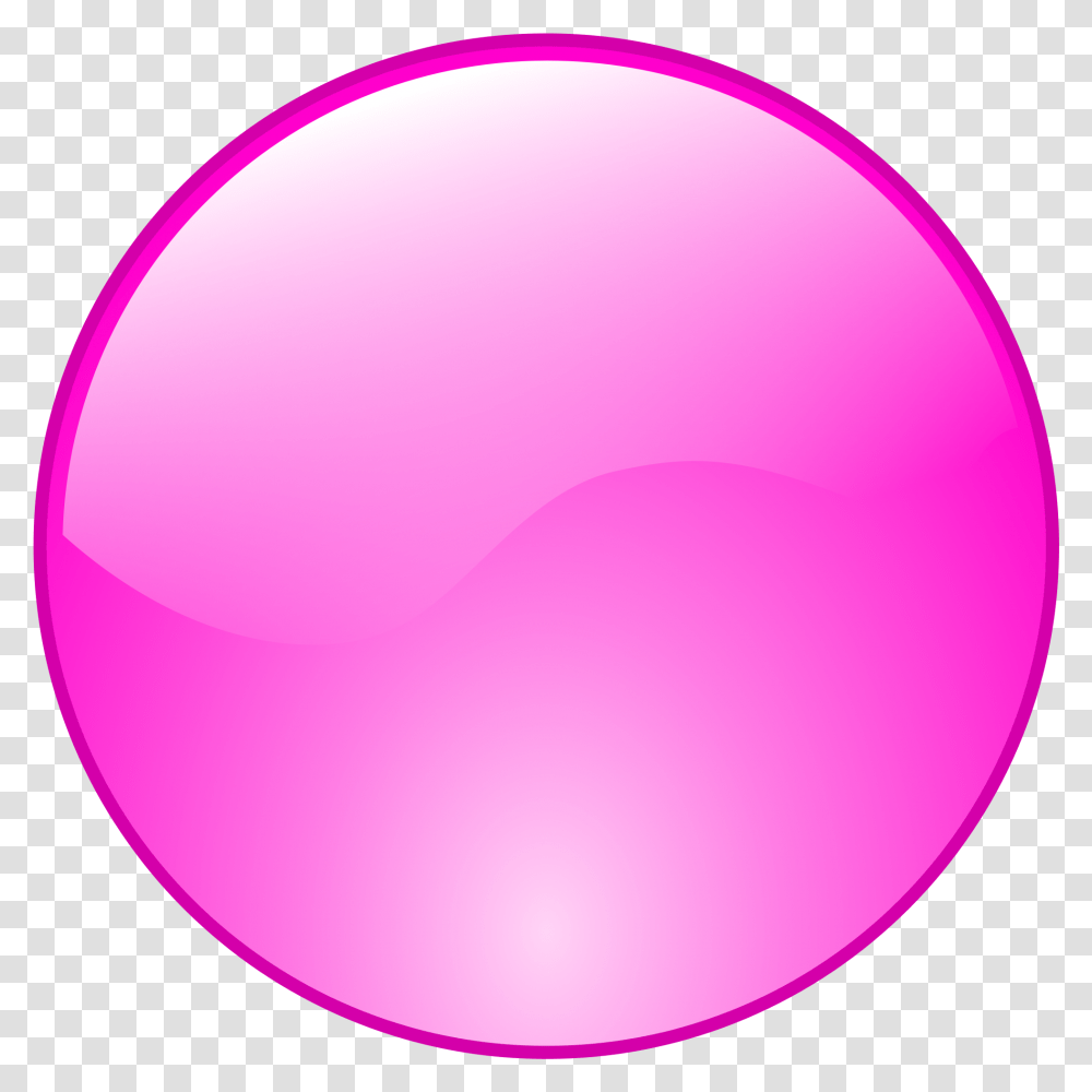 Glass Sphere Pink Button, Balloon Transparent Png
