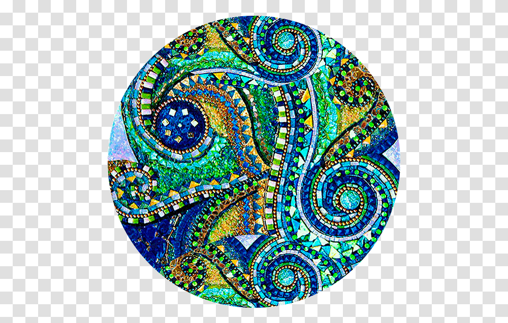 Glass Tile Mosaic Art, Pattern, Doodle, Drawing, Paisley Transparent Png