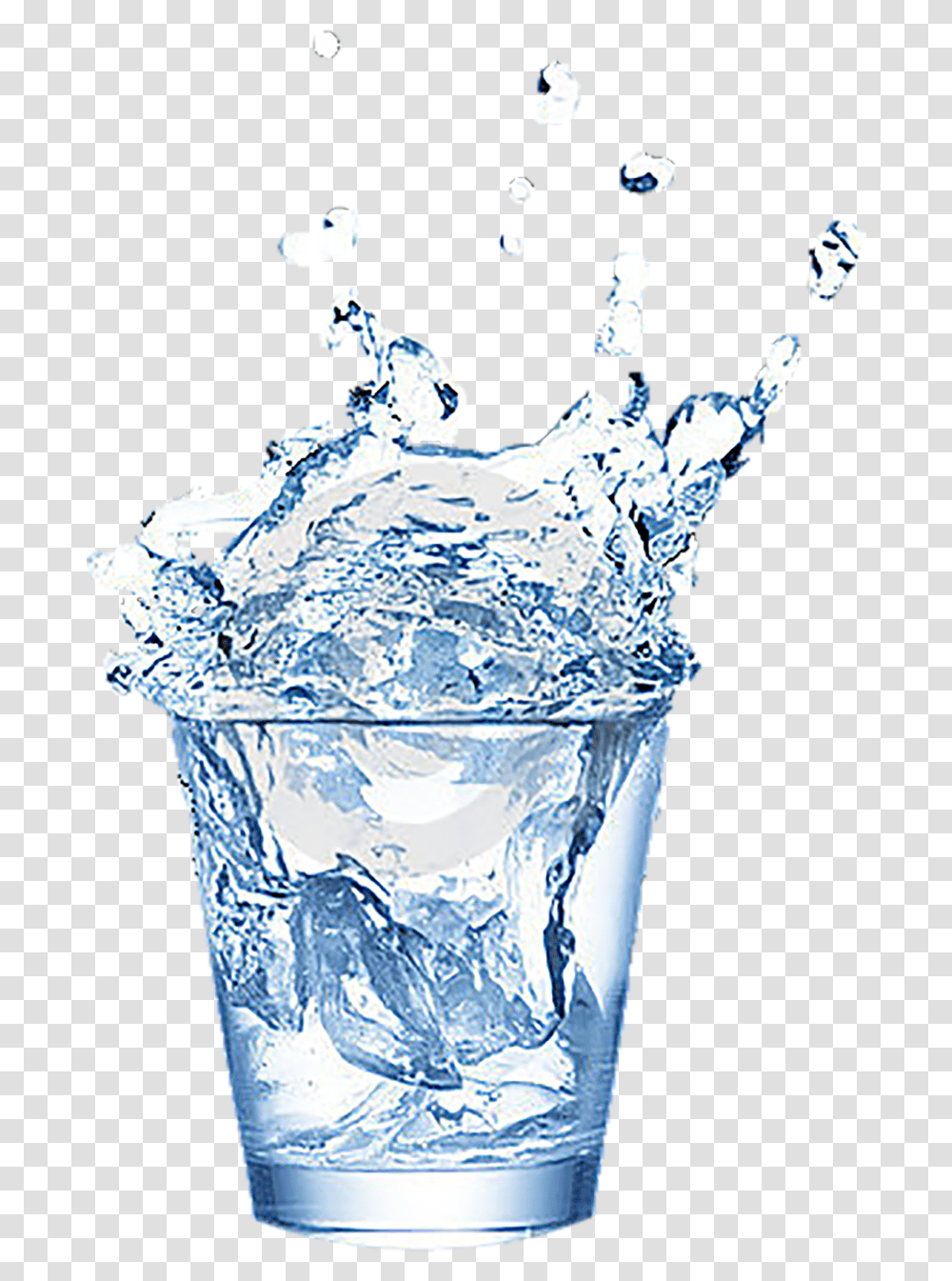 Glass Water Clipart Of, Beverage, Plant, Outdoors, Crystal Transparent Png
