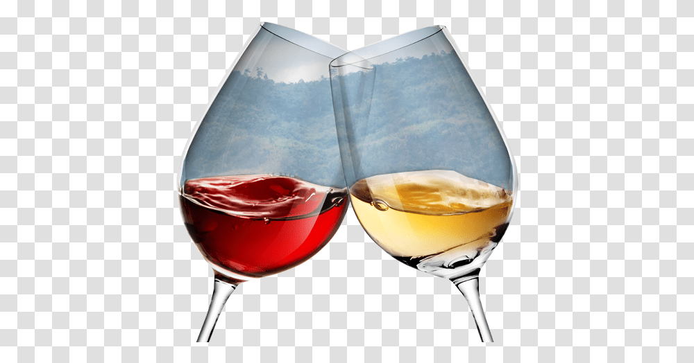 Glasses Deux Verres De Vin, Wine, Alcohol, Beverage, Drink Transparent Png