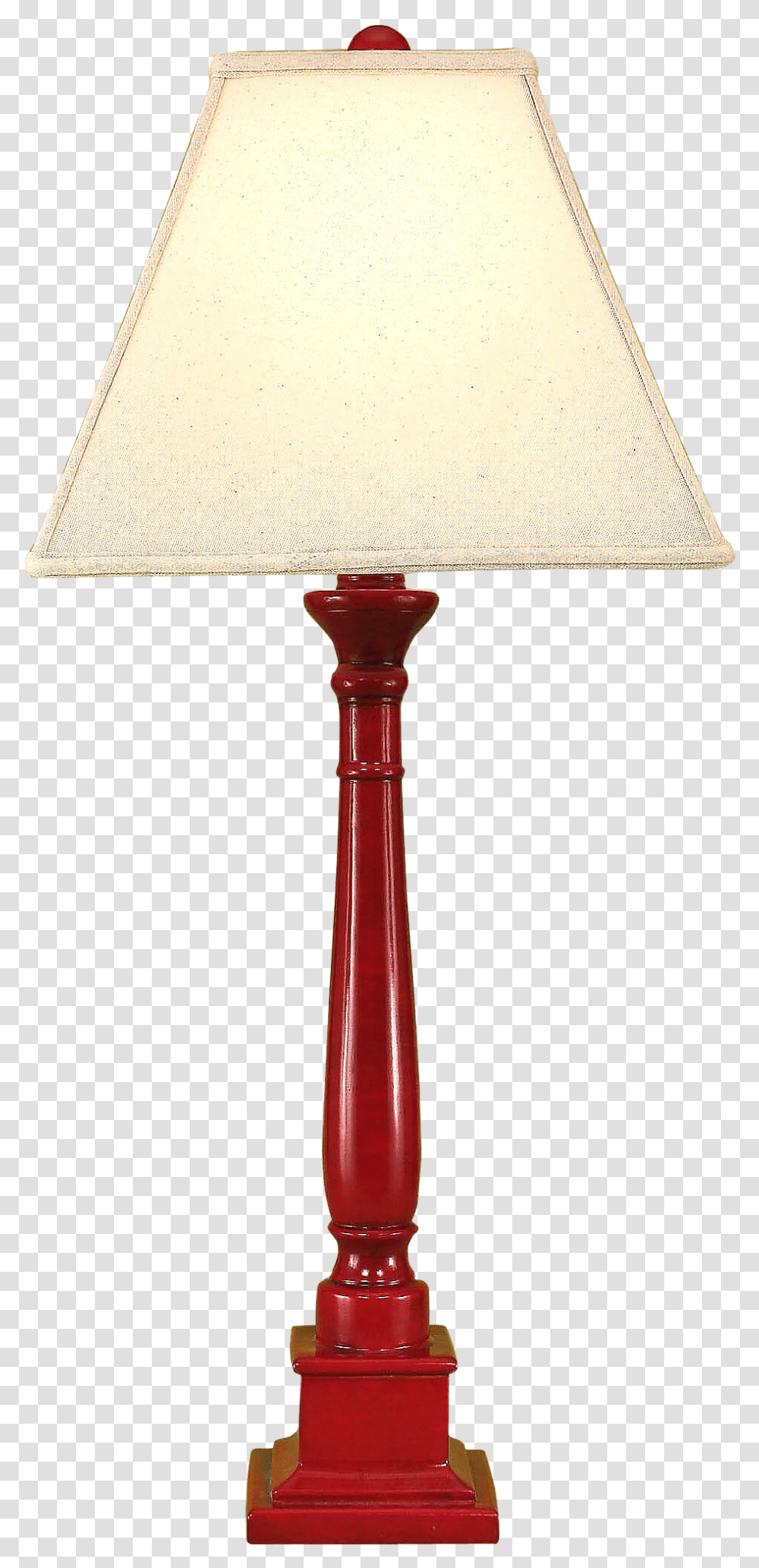 Glazed Brick Red Square Candlestick Table Lamp Lamp, Lampshade Transparent Png