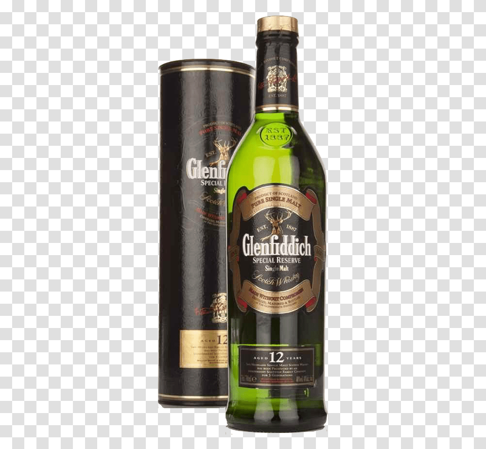 Glenfiddich Special Reserve 12 Year Old Single Malt Glenfiddich 12 Special Reserve, Alcohol, Beverage, Drink, Beer Transparent Png
