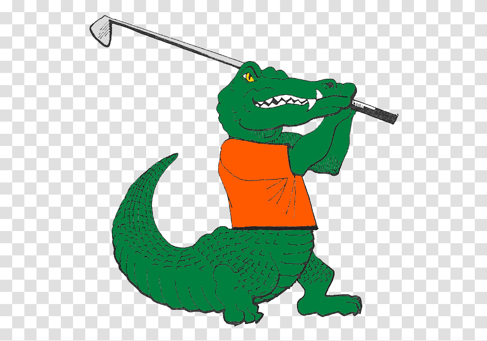 Glenview Il The Florida Gators Men's Golf Team Has Gator Golfing, Person, Human, Dragon Transparent Png