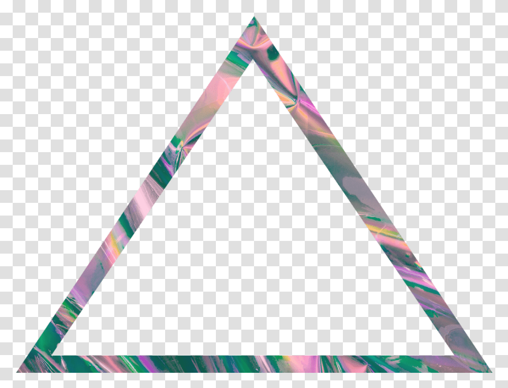 Glitch Aesthetic Triangle Border Frame Aest Triangle Aesthetic Transparent Png