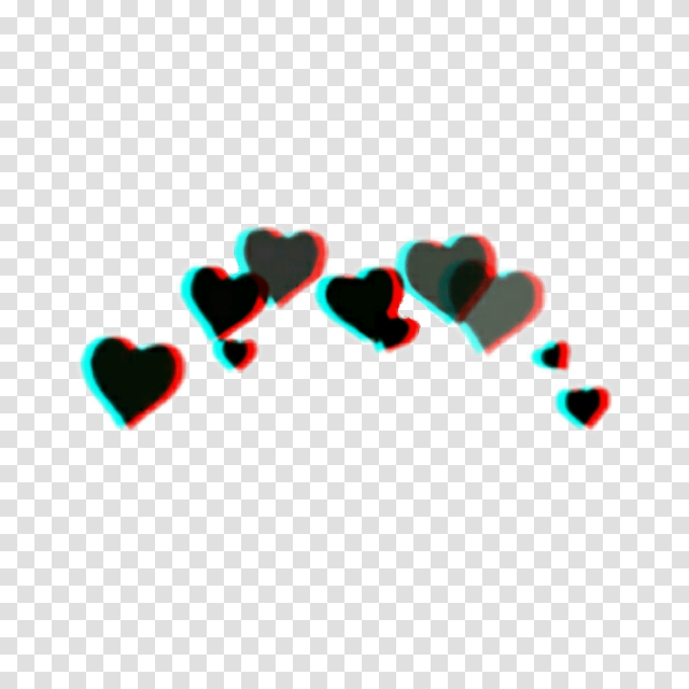 Glitch Glitchy Heart Hearts Crown Tumblr, Label, Alphabet Transparent Png
