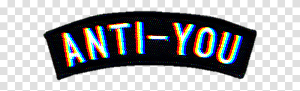 Glitch Text Aesthetic Tumblr Trend Antiyou Anti You, Number, Digital Clock, Scoreboard Transparent Png