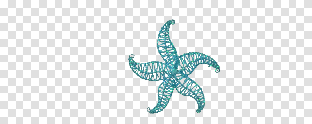Glitter Blue Starfish Ornament Lovely, Sea Life, Animal, Invertebrate, Cross Transparent Png