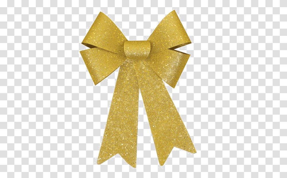 Glitter Bow Ribbon Picture Gold Bow Background, Cross, Alphabet Transparent Png