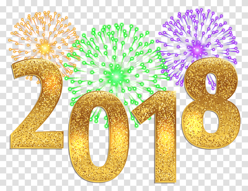 Glitter Clipart Happy New Year Picture Happy New Year 2018, Outdoors, Nature, Text, Lighting Transparent Png
