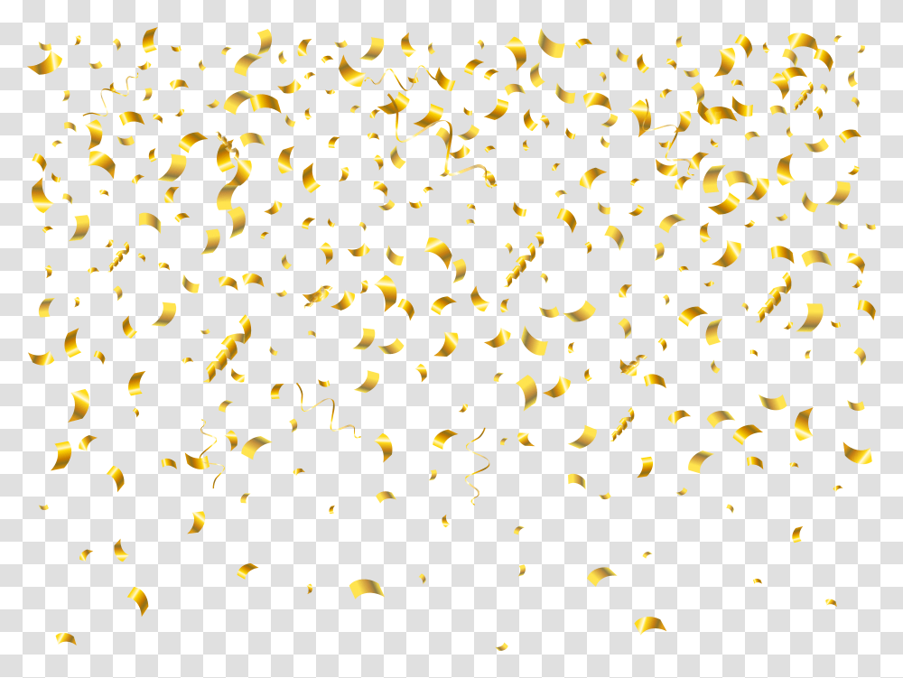 Glitter Confetti Gold Confetti Background, Paper Transparent Png