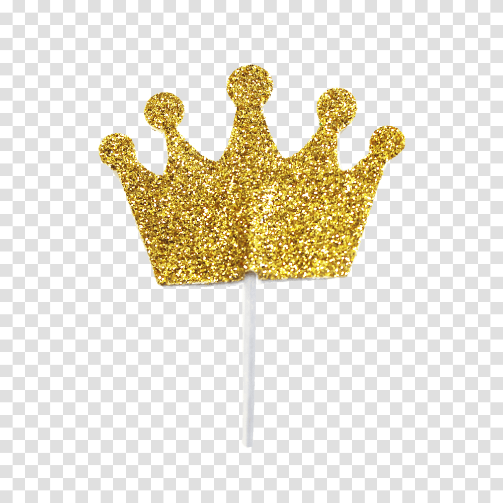 Glitter Crown Glitter Crown Cupcake Toper Glitter Gold Glitter Princess Crown, Lamp, Accessories, Accessory, Jewelry Transparent Png