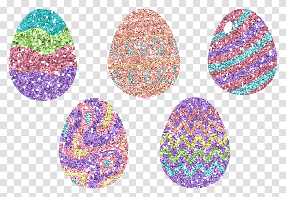 Glitter Easter Egg Clipart Or Stickers Background Transparent Png