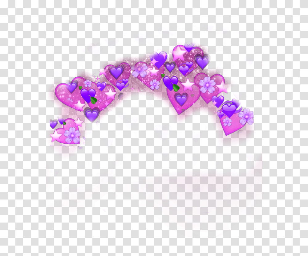 Glitter Emoji Heart Emoji Glitter, Light, Purple Transparent Png