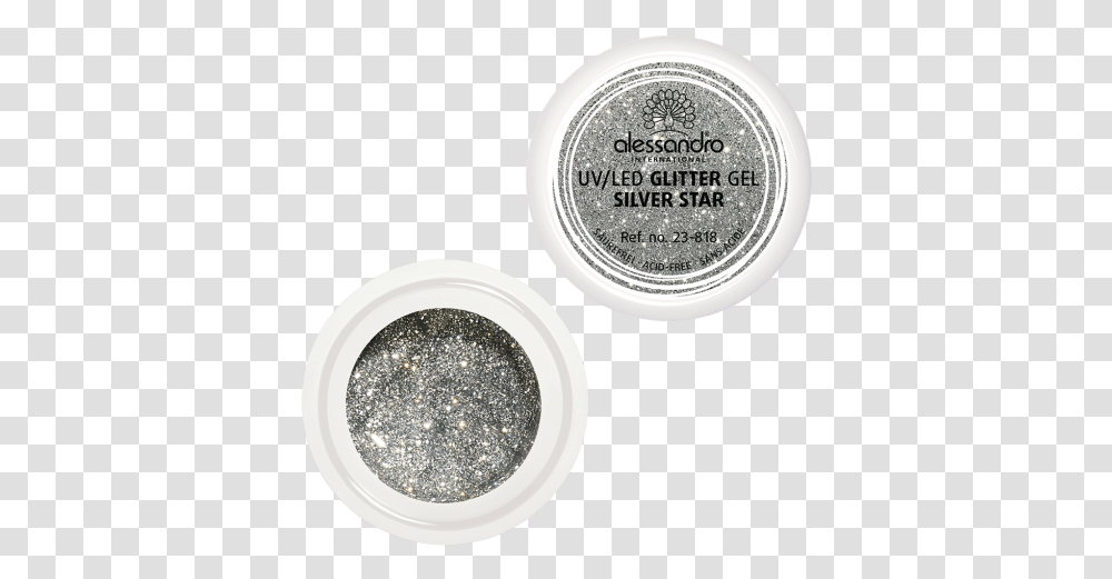 Glitter Gel Silver Star Novelties Eye Shadow, Powder, Jar, Plant, Food Transparent Png