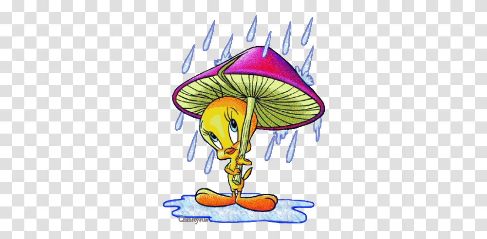 Glitter Gifs Clipartsco Tweety Bird In The Rain, Clothing, Label, Text, Plant Transparent Png