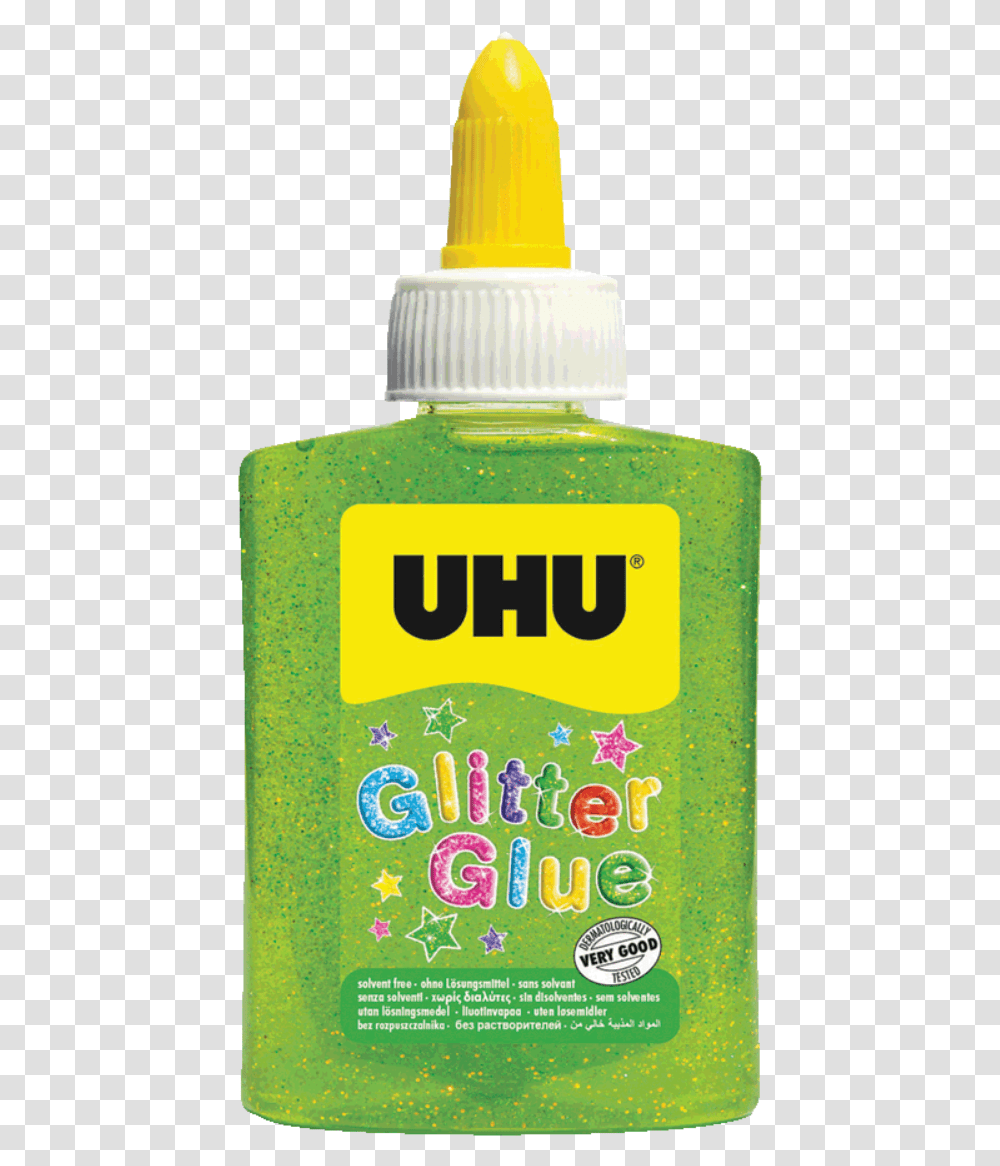 Glitter Glue Uhu Glitter Glue, Bottle, Cosmetics, Aftershave, Label Transparent Png