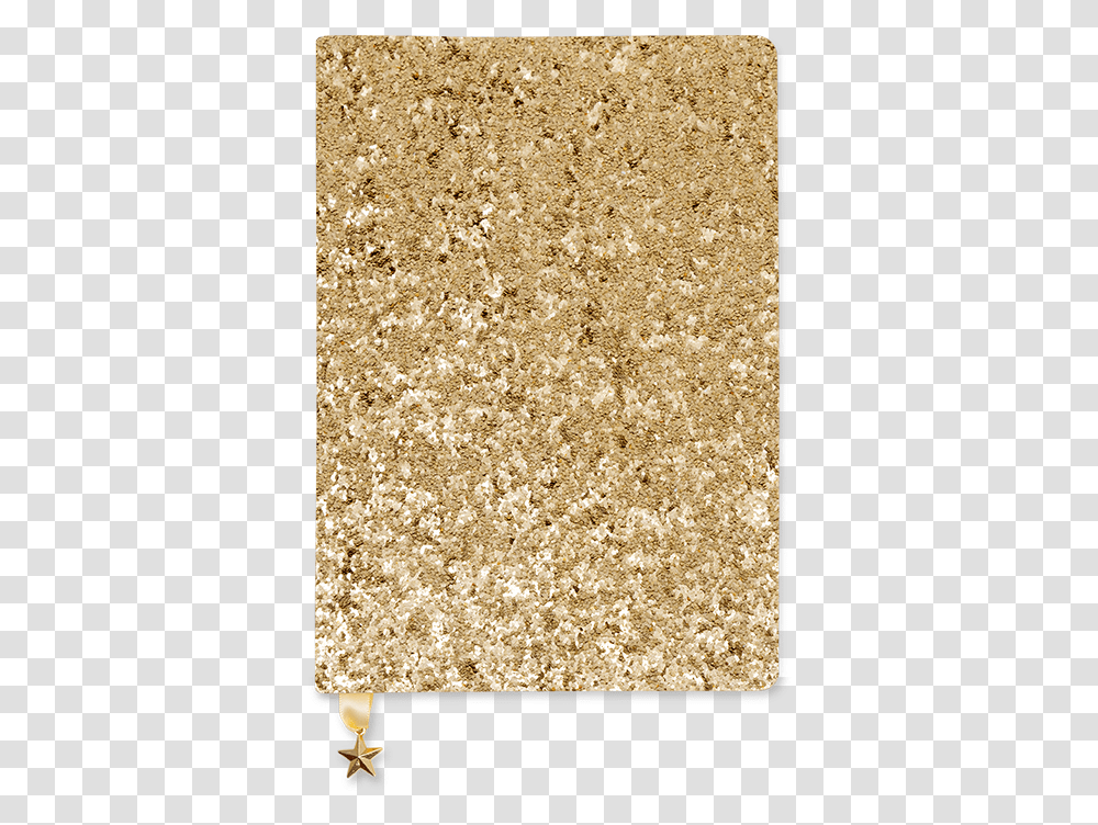 Glitter Gold A5 Notebook Glitter Gold Notepad, Rug, Texture, Confetti, Paper Transparent Png