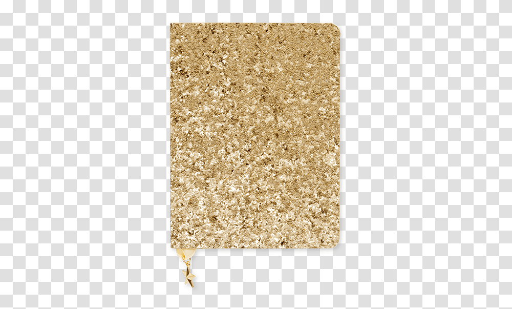 Glitter Gold A6 Notebook Go Stationery, Rug, Confetti, Paper, Cork Transparent Png