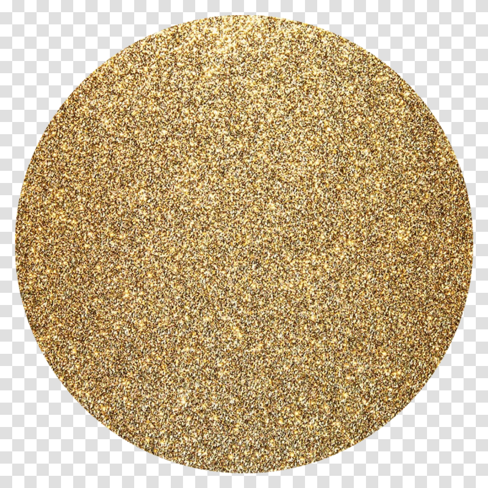Glitter Gold Background Golden Circle Gold Glitter Circle, Rug, Cork Transparent Png