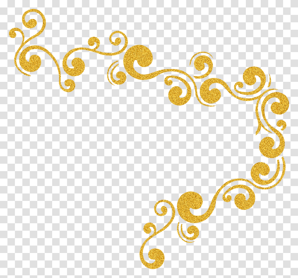 Glitter Gold Clip Art Border Gold Glitter, Floral Design, Pattern Transparent Png