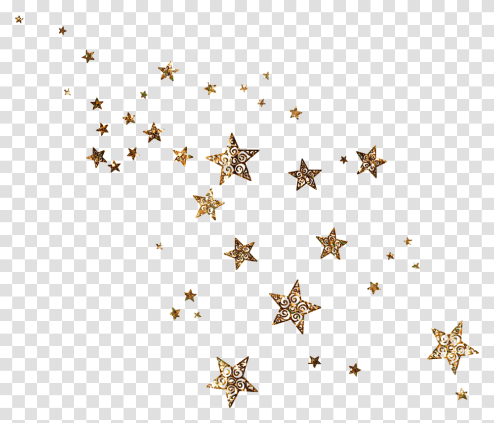 Glitter Gold Stars, Star Symbol, Chandelier, Lamp Transparent Png