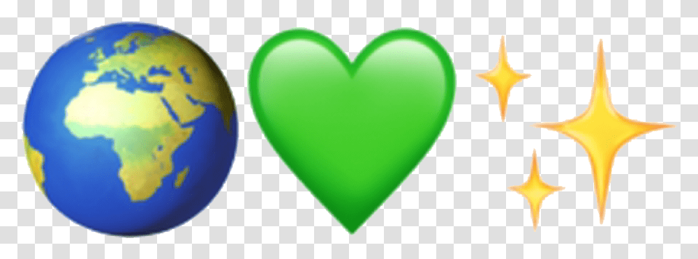 Glitter Heart Aesthetic Tumblr Green Emojis, Balloon, Pillow, Cushion Transparent Png