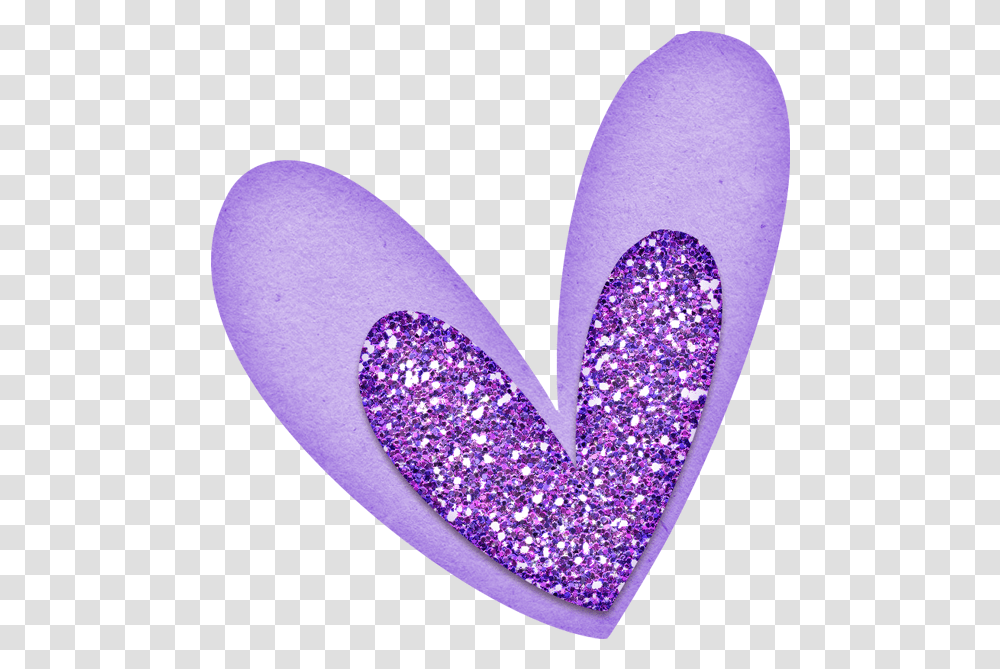 Glitter Heart Ladylony Glitter Glitter Heart Clipart Purple, Light Transparent Png