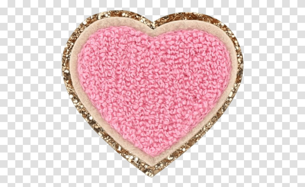 Glitter Heart Patch Glitter Patch, Rug, Accessories, Accessory, Jewelry Transparent Png