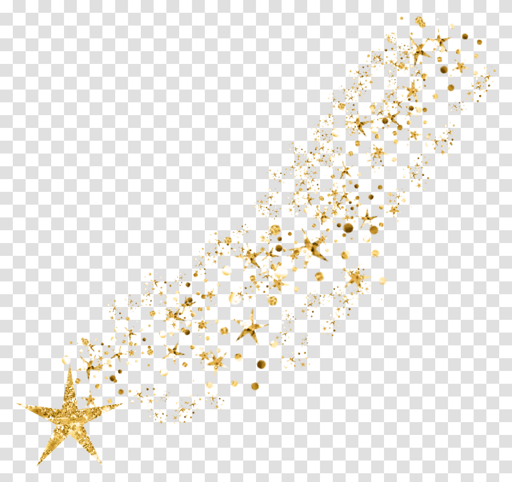 Glitter Image File Gold Shooting Star, Light, Paper, Confetti, Star Symbol Transparent Png
