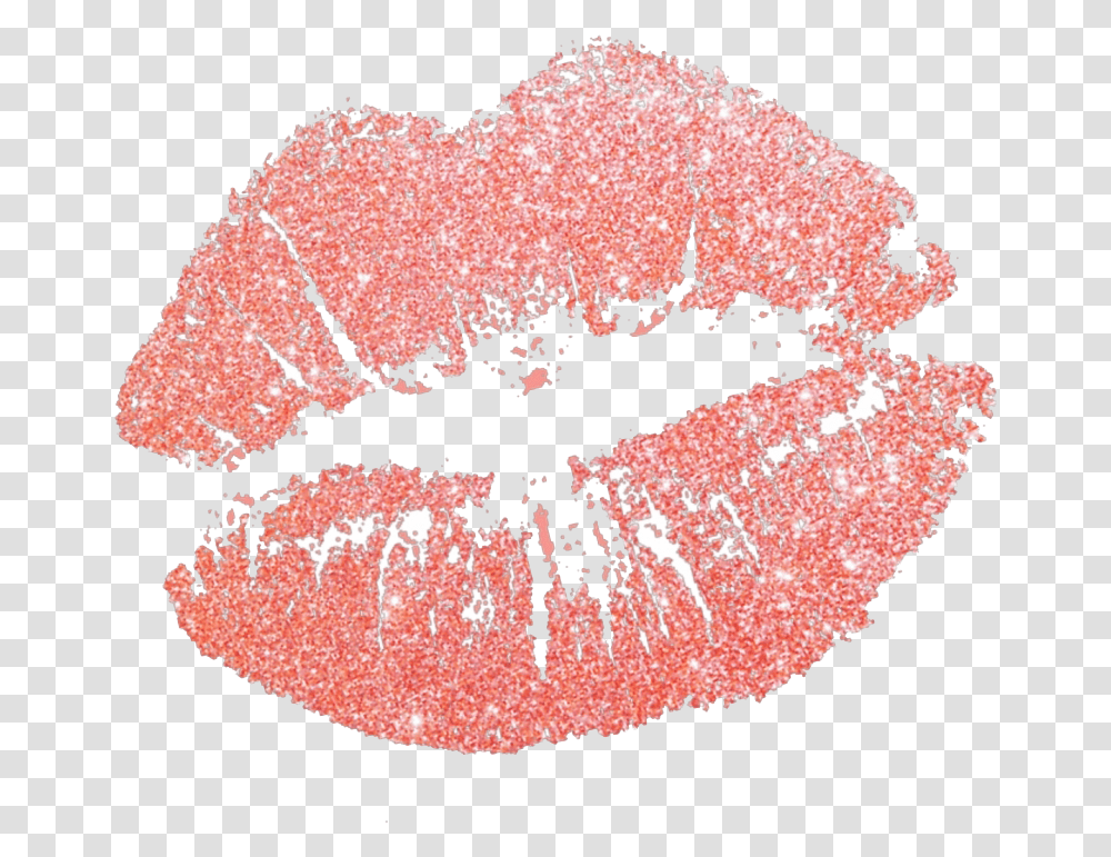 Glitter Lips Background Rose Gold Glitter Lips, Mouth, Rug Transparent Png