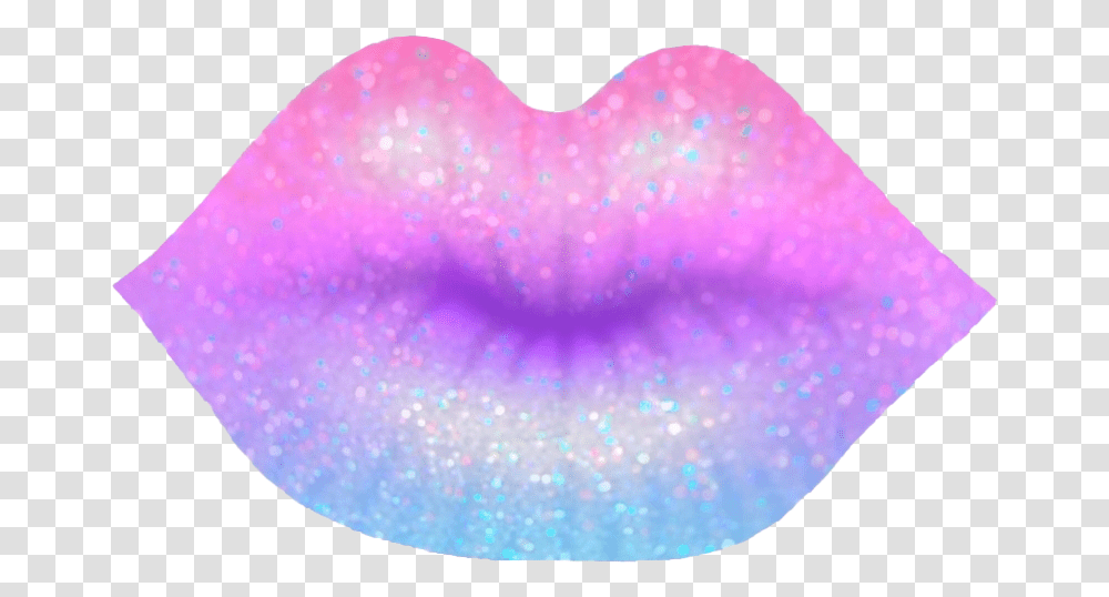 Glitter Lips Heart, Purple, Light, Paper Towel, Foam Transparent Png