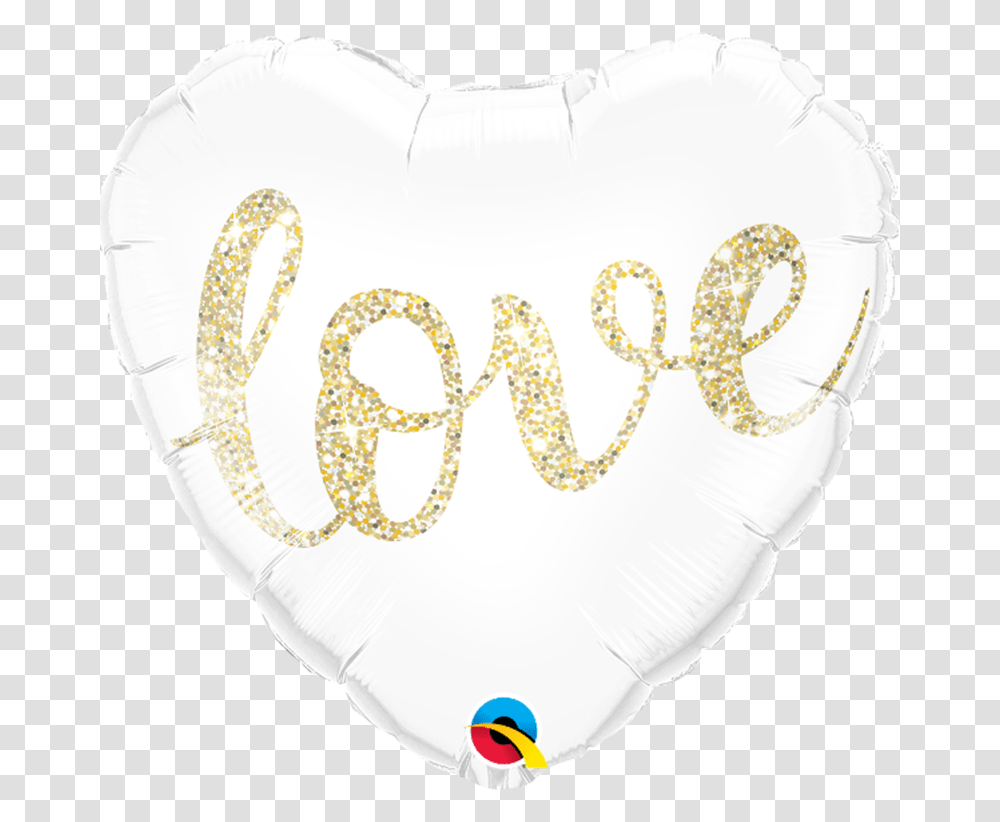 Glitter Love Heart From Flingers Party World Bristol Love Balloon Qualatex, Pillow, Cushion, Hand Transparent Png