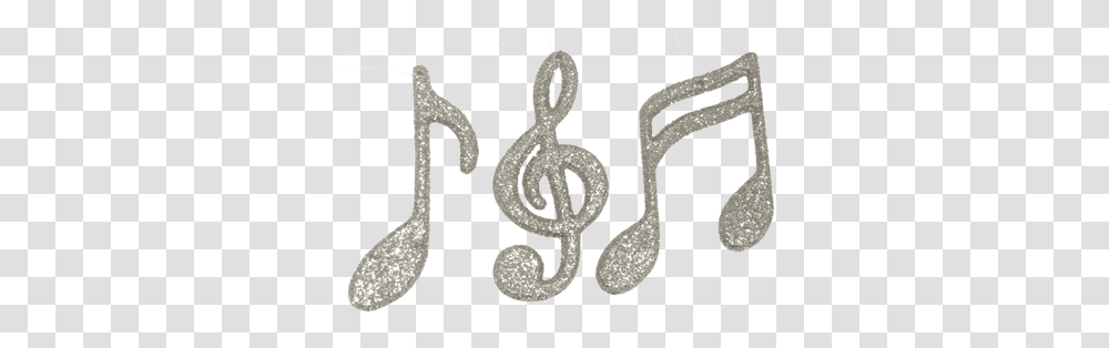 Glitter Music Note 4 Silver 1 Pc Pkg 3 Asst Styles Silver Glitter Music Notes, Stencil, Animal, Sea Life, Alphabet Transparent Png