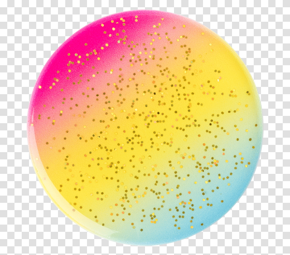 Glitter Rainbow Showers Popsockets Circle, Sphere, Egg, Food, Bubble Transparent Png