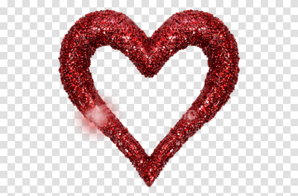 Glitter Red Heart, Scarf, Apparel, Light Transparent Png
