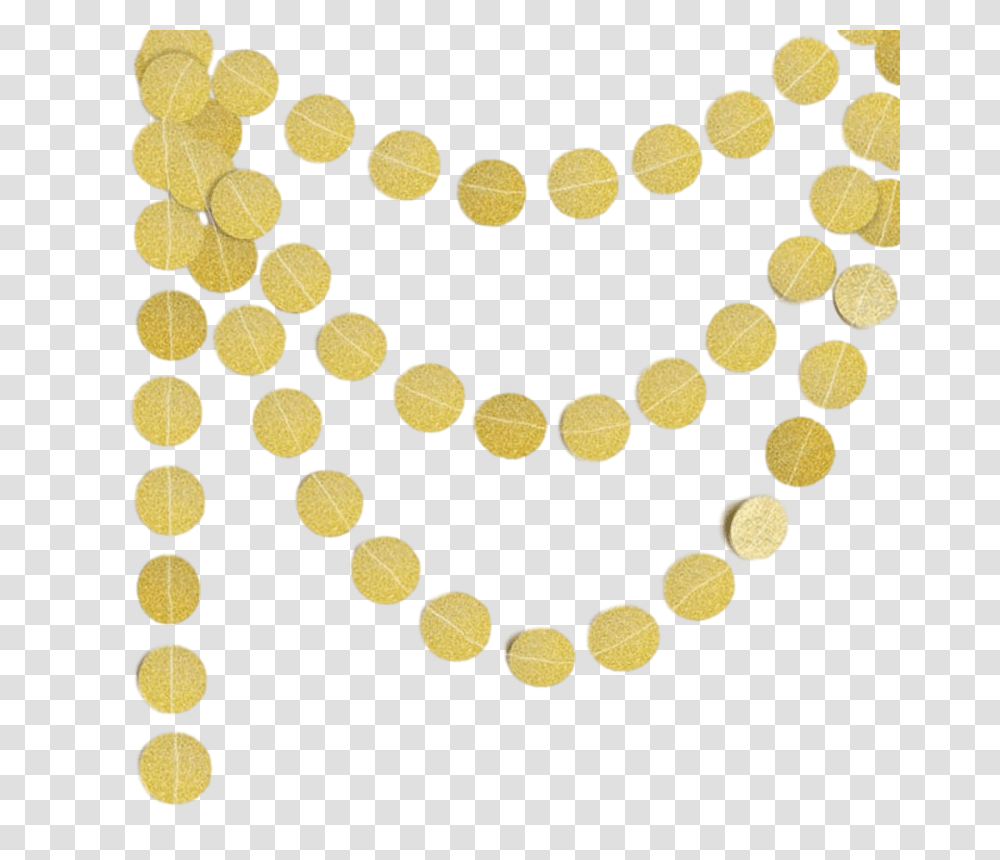 Glitter Sewn Circles Paper Garland, Bead, Accessories, Accessory, Rug Transparent Png