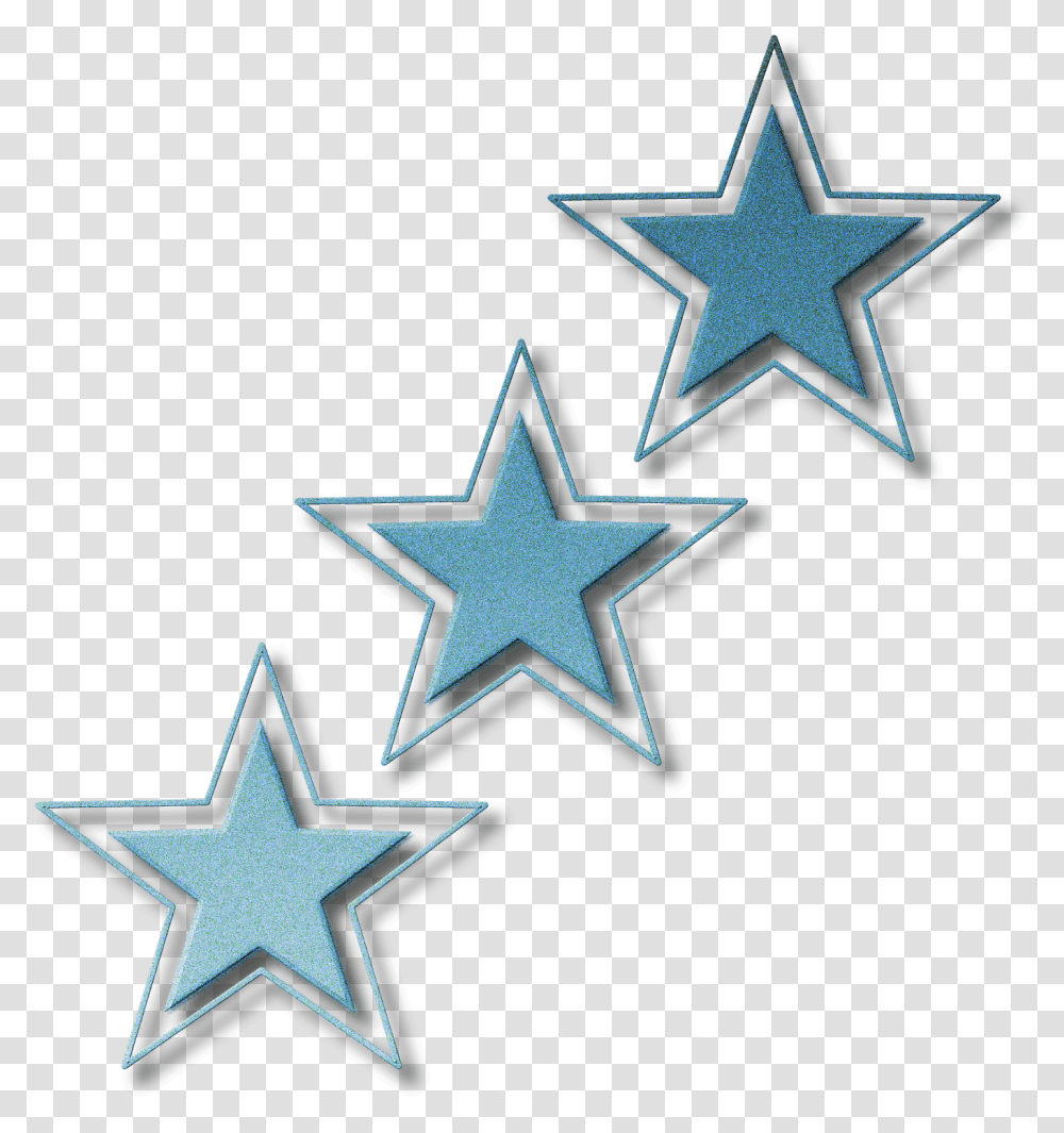 Glitter Star Clipart Blue Glitter Stars, Cross, Star Symbol, Brick Transparent Png