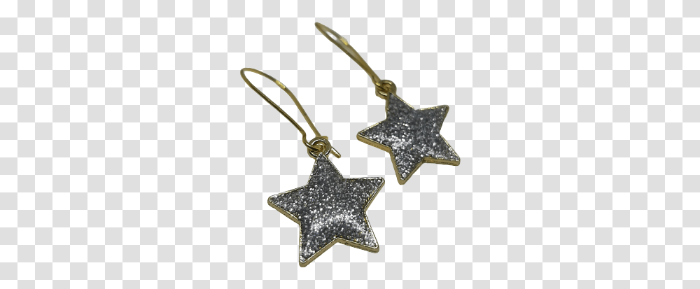 Glitter Star Gold Earrings White Magician Pikeru, Star Symbol, Pendant, Accessories, Accessory Transparent Png