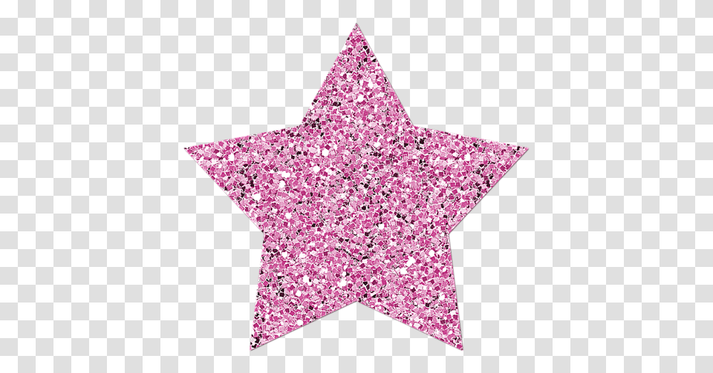 Glitter Star Pink Glitter Star, Star Symbol, Blouse, Clothing, Apparel Transparent Png
